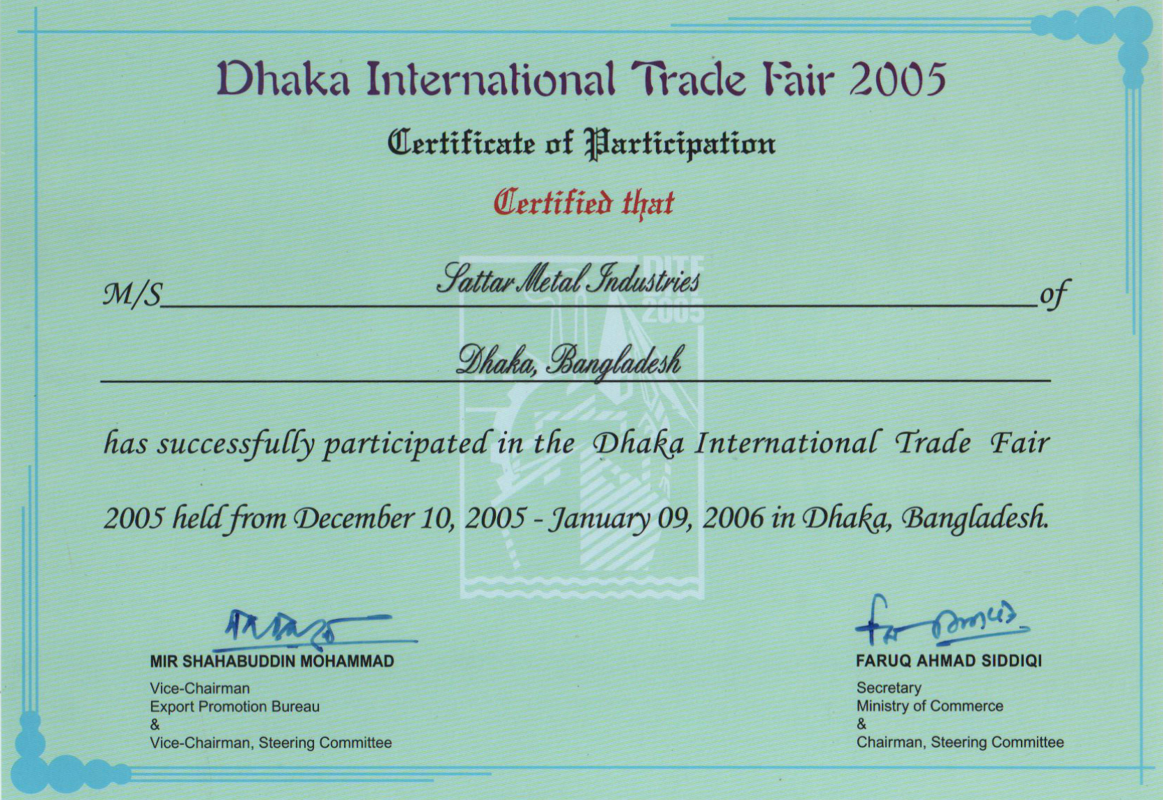Certificate · December 2005