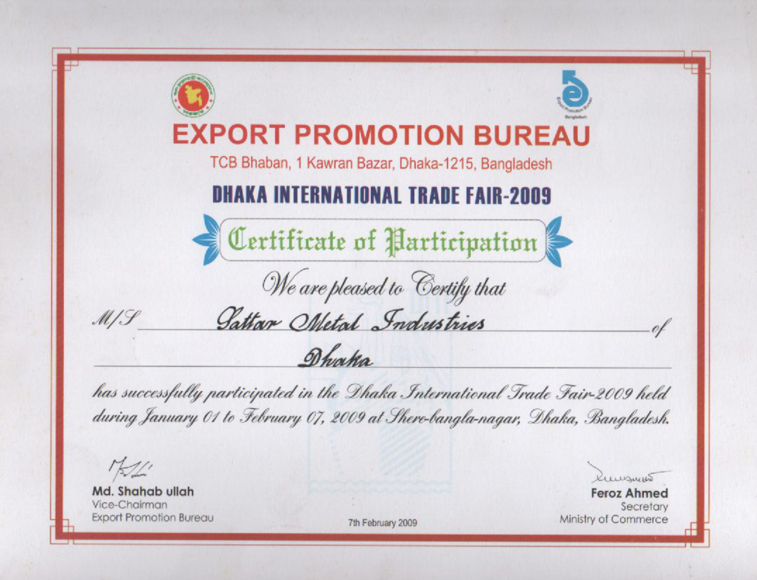 Certificate · January 2009